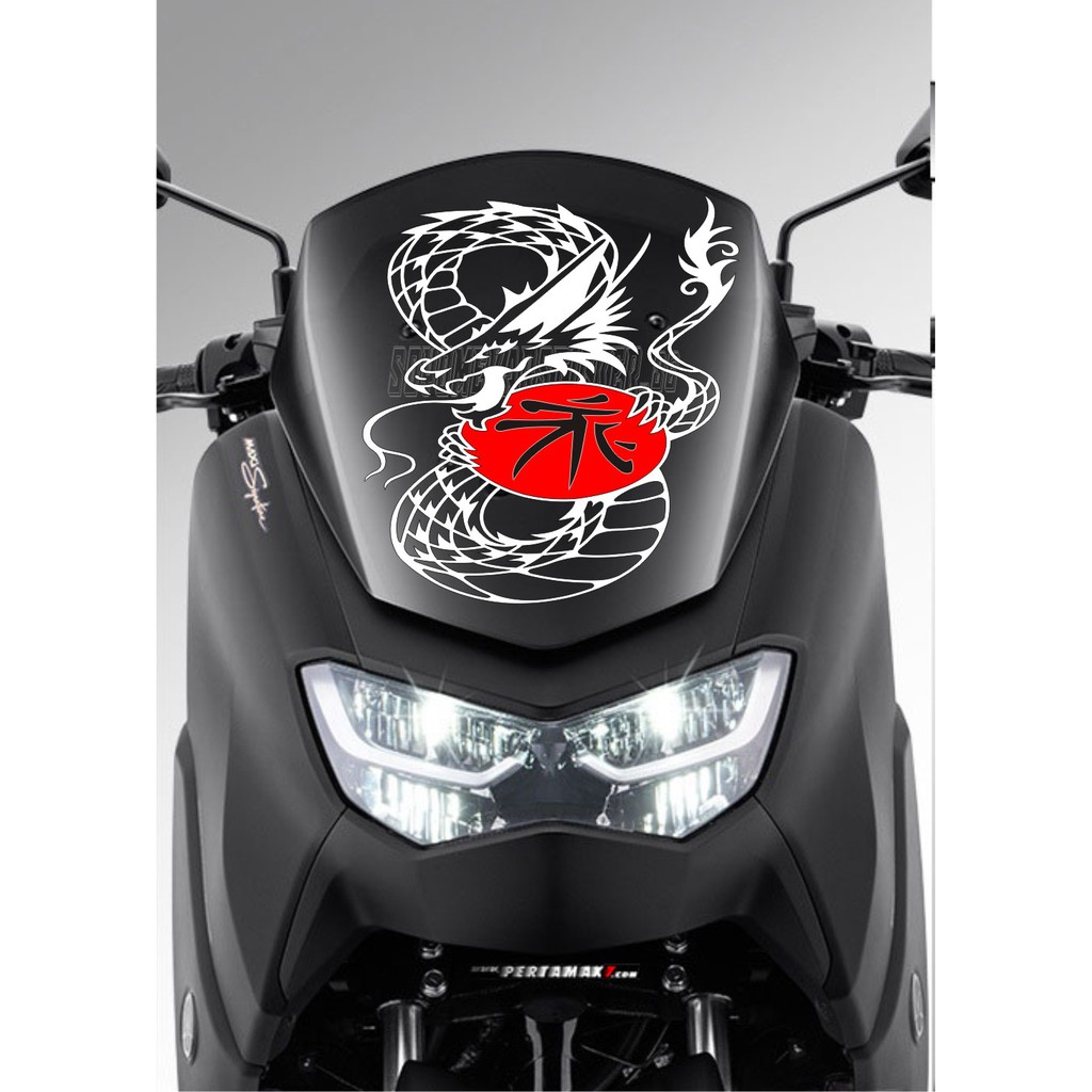 STICKER  VISOR MOTOR NMAX STICKER CUTTING VISOR TERBARU MOTOR NMAX PCX