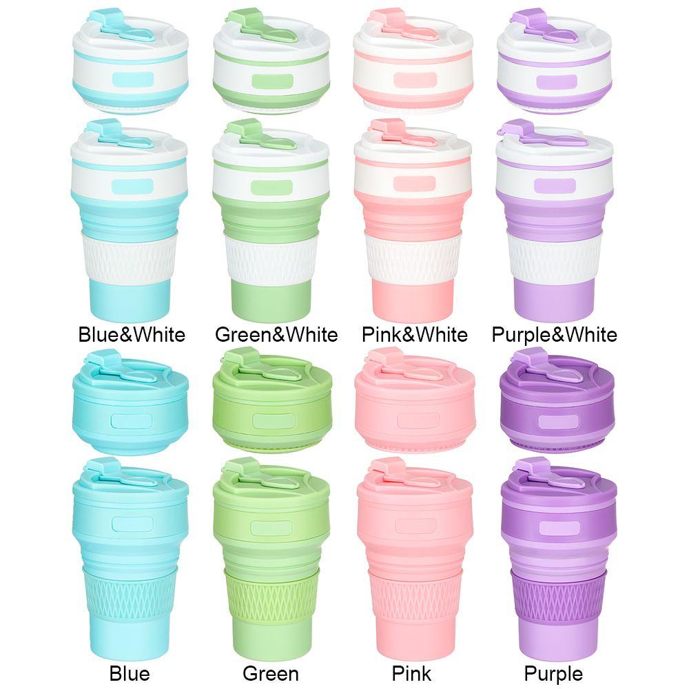 Nanas 350ML Collapsible Silicone Cup Drinkware Outdoor Minum Travel Camping Foldable Cangkir Air