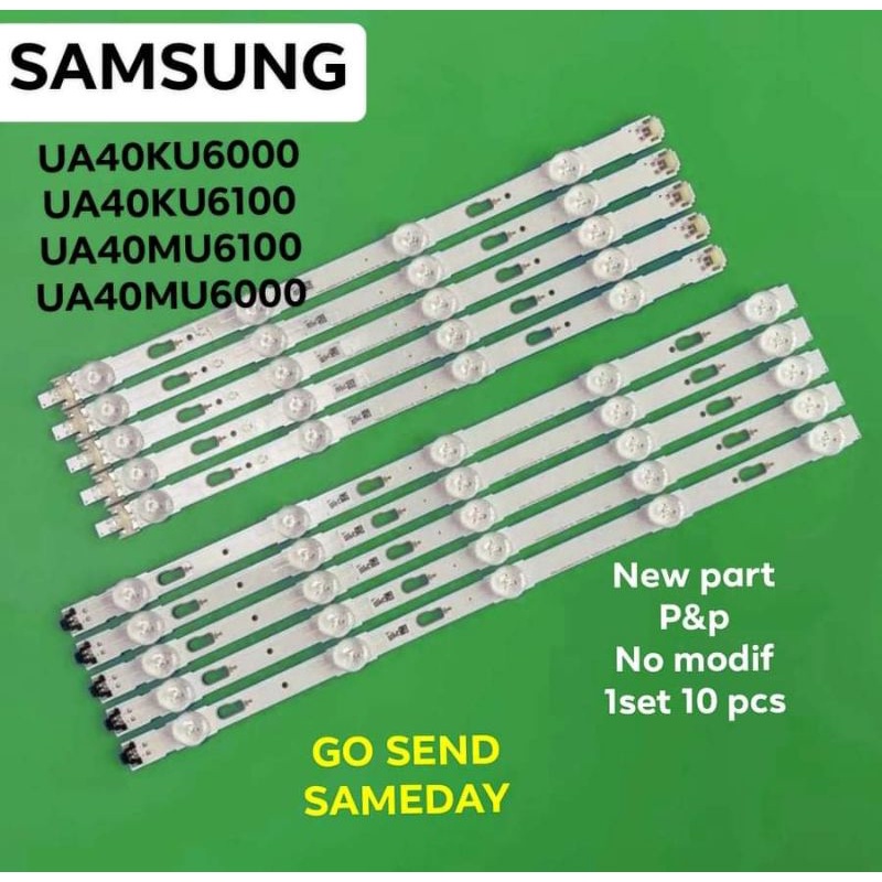 LAMPU LED BL BACKLIGHT TV SAMSUNG 40KU 40MU 40KU6000 40KU6100 40MU6100 40MU6000  UA40KU6000 UA40MU60