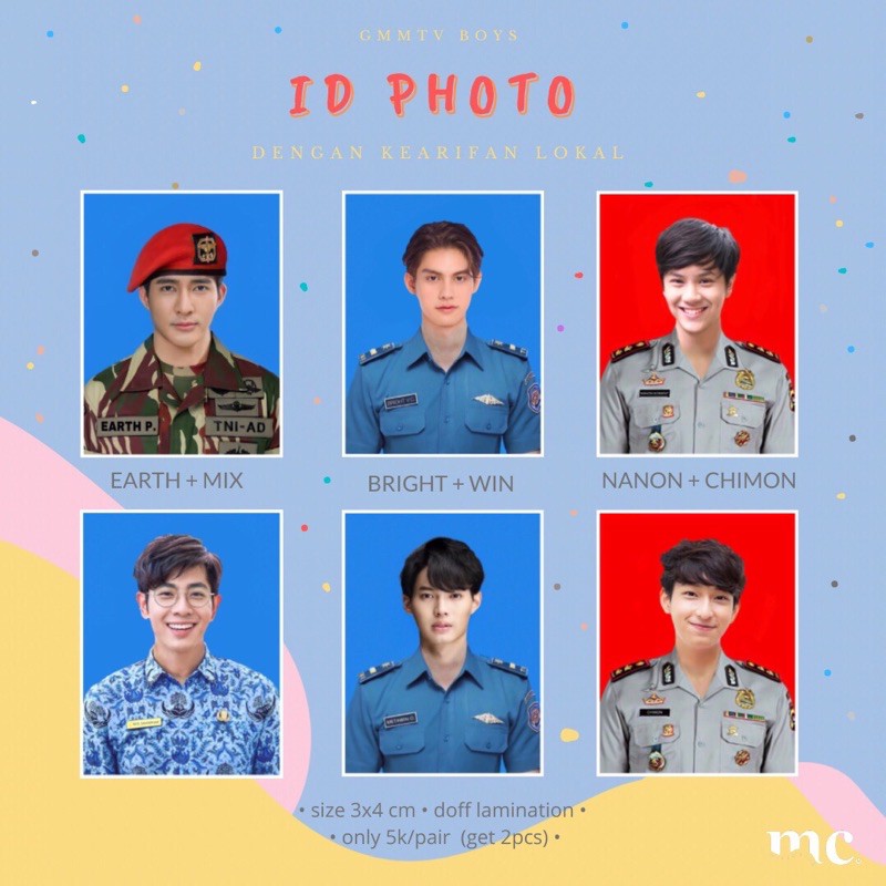 PAS FOTO/ID PHOTO APO MILE KINN PORSCHE KINNPORSCHE GMMBOYS HOLY TRINITY ITSAY BKPP OFFGUN TAYNEW BR