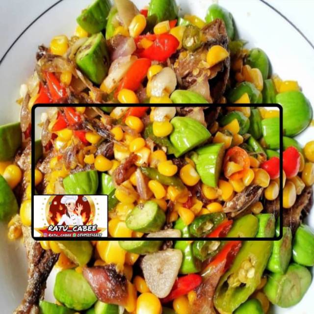 

Tumis peda jagung pete