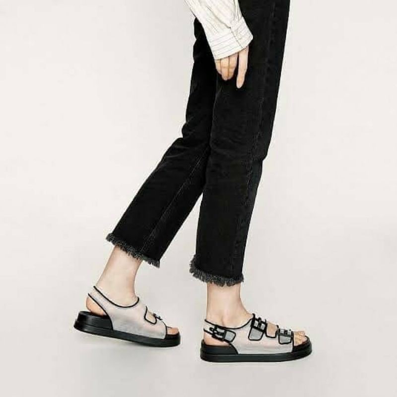 CNK Mesh Platform Sandals