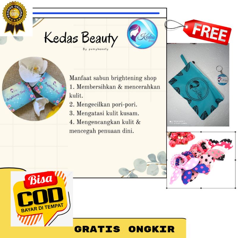 Sabun Pemutih Wajah dan Badan Pria Wanita Permanen BPOM Brightening