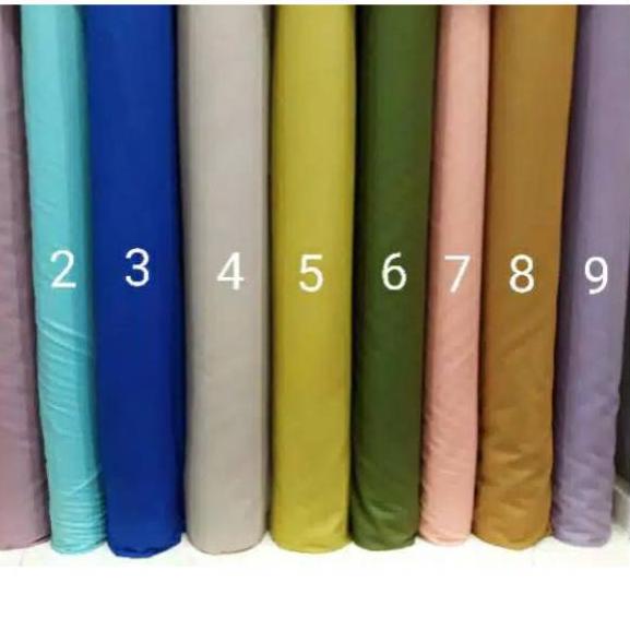 ➣ Kain Katun Jepang Polos. Bahan Katun Jepang Meteran. Katun Jepang Polos Premium ➪