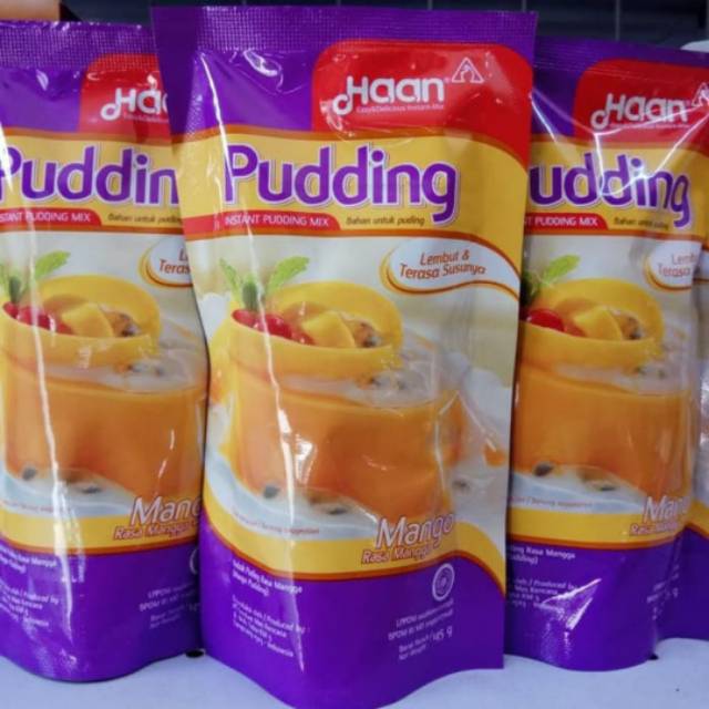 Haan pudding mango instan mangga instan puding mix