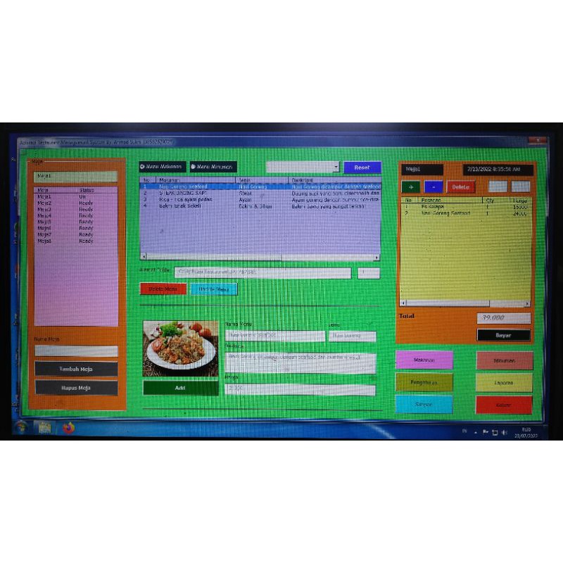 Aplikasi Restauran Excel Vba