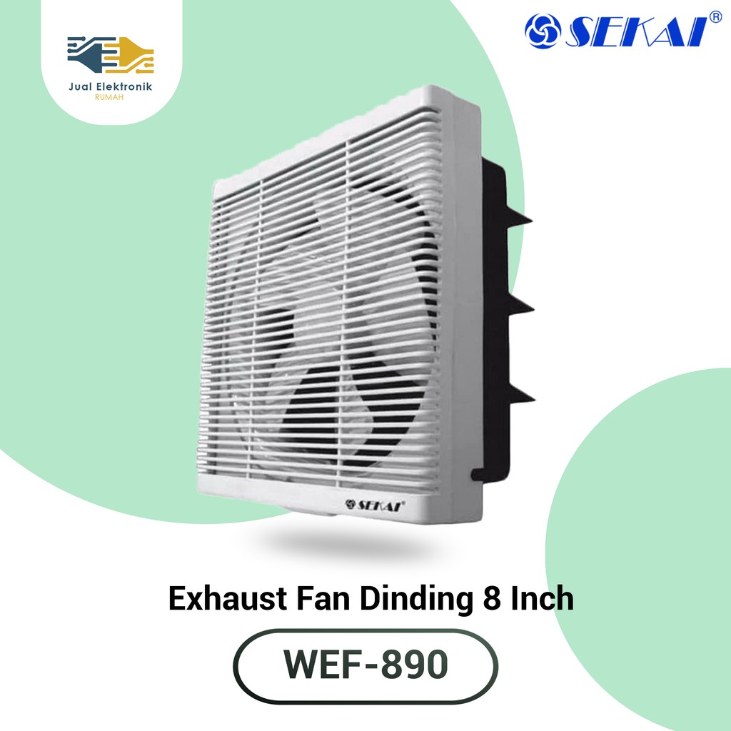 Exhaust fan Dinding 8 in Sekai WEF 890 Paling Diminati