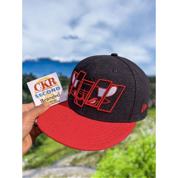 topi pria original branded snapback NEW ERA X HWC CHICAGO BULLS