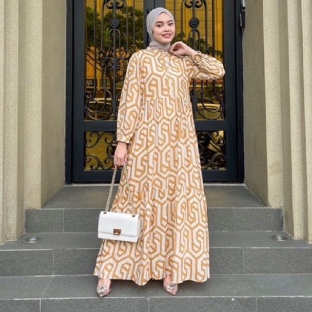 willy maxi, gamis casual murah, kemeja gamis, dress busui, gamis kantoran, dress motif zara, gamis m