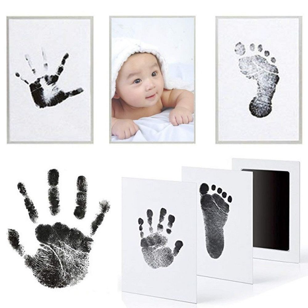 ELEGANT Doesn’t Touch Skin Infant Stamp Clean Touch Gift Ink Pad Mess-free Safe Handprint Non-toxic Imprint Perfect Souvenir/Multicolor