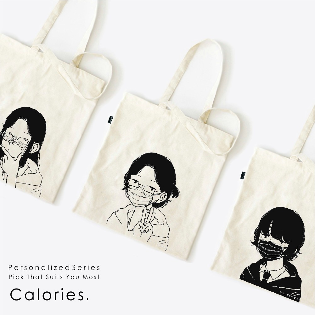 Totebag Personalisasi motif klasik lucu ekspresi wajah sifat unik #TOPR