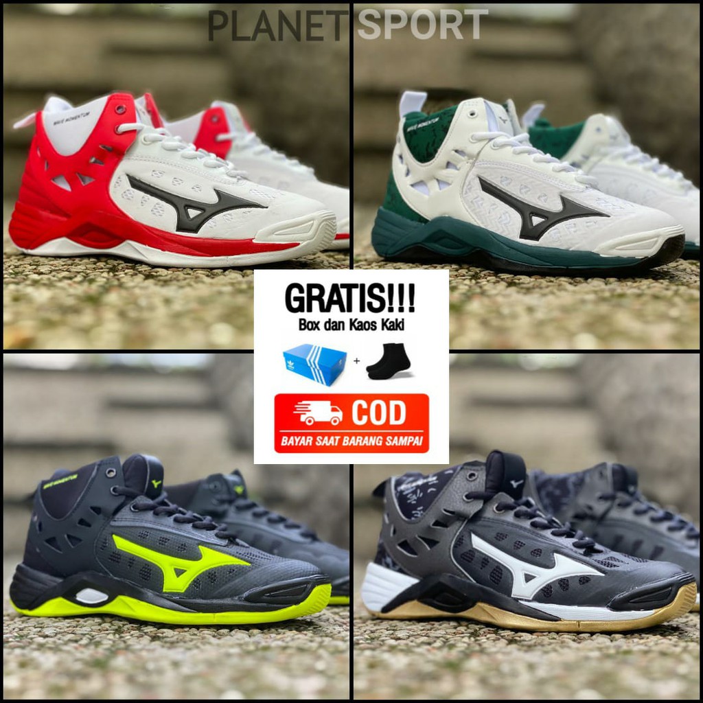  Sepatu  Voli Mizuno  Wave Momentum COD Shopee  Indonesia