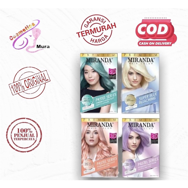 terbaru - miranda pastel hair permanent colour -- cat rambut miranda pastel terbaru