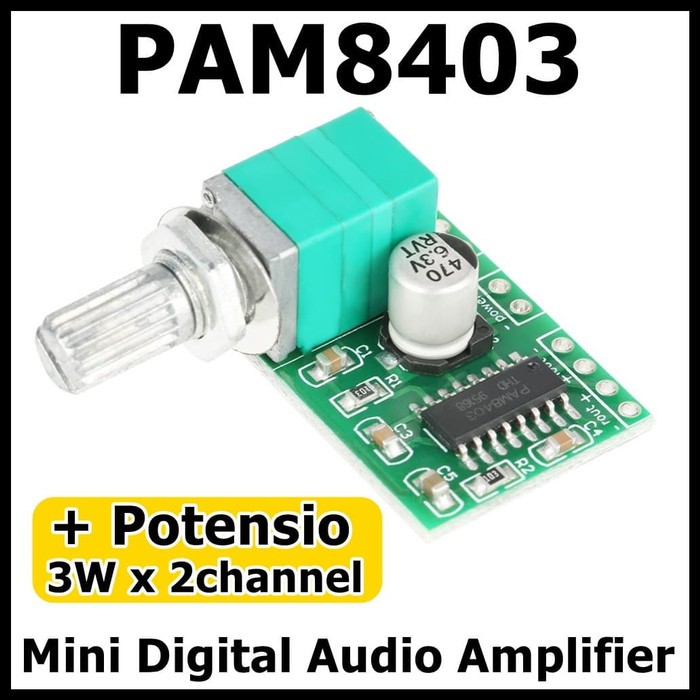 Mini Digital HiFi Audio Amplifier PAM 8403 for arduino