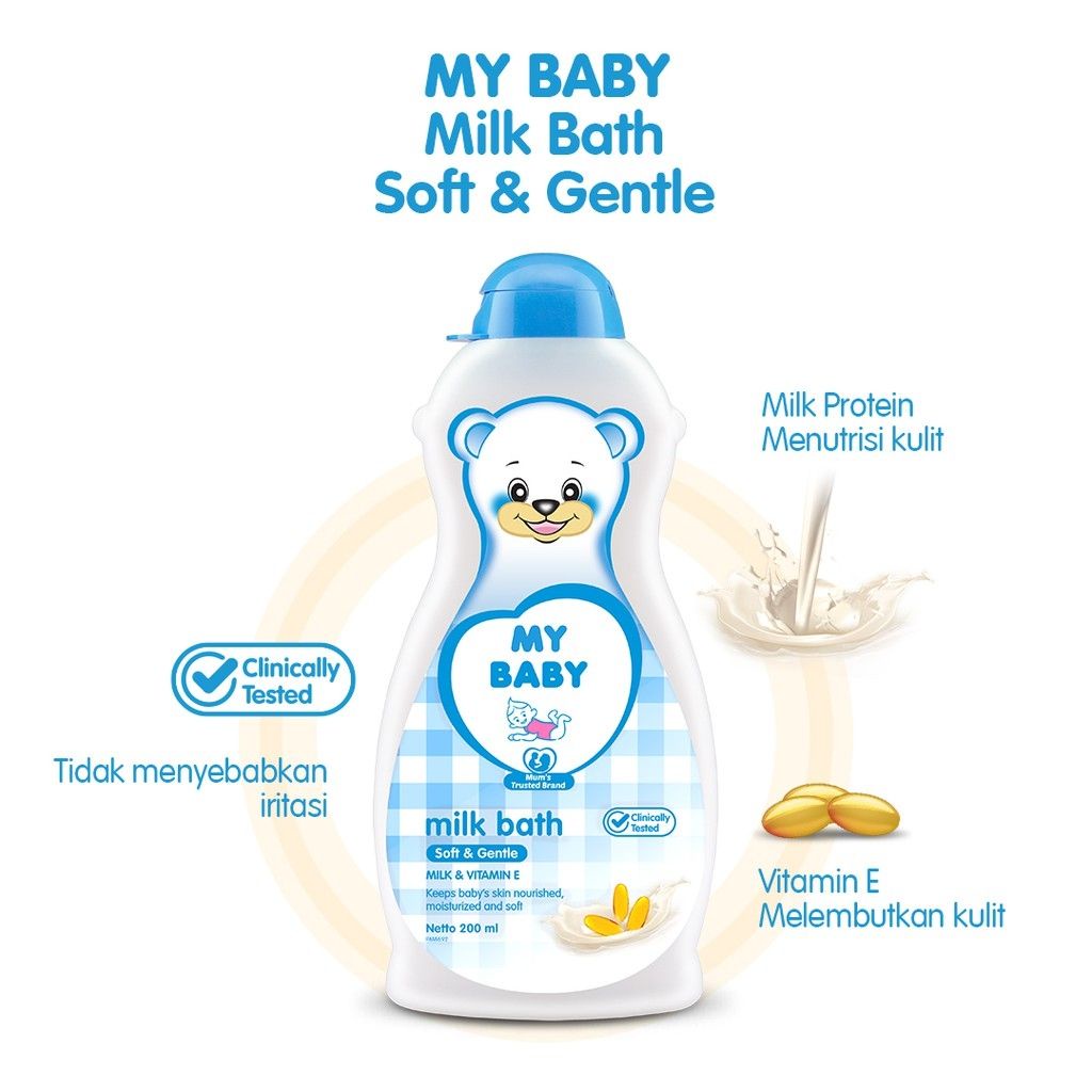 My Baby Milk Bath - Sabun Cair Bayi 200ml