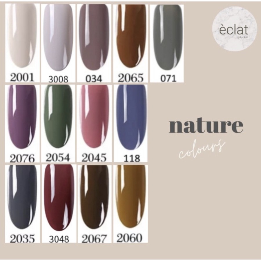 KUTEK GEL PREMIUM NAIL ART GEL UV WARNA COLORFULL ECLAT NAIL POLISH