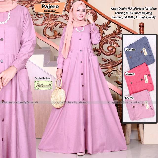 GAMIS // PAJEROO DAILY MAXI BY SRIKANDI // GAMIS BAHAN KATUN