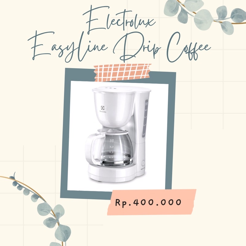 Electrolux EasyLine Drip Coffee ECM1303W - White