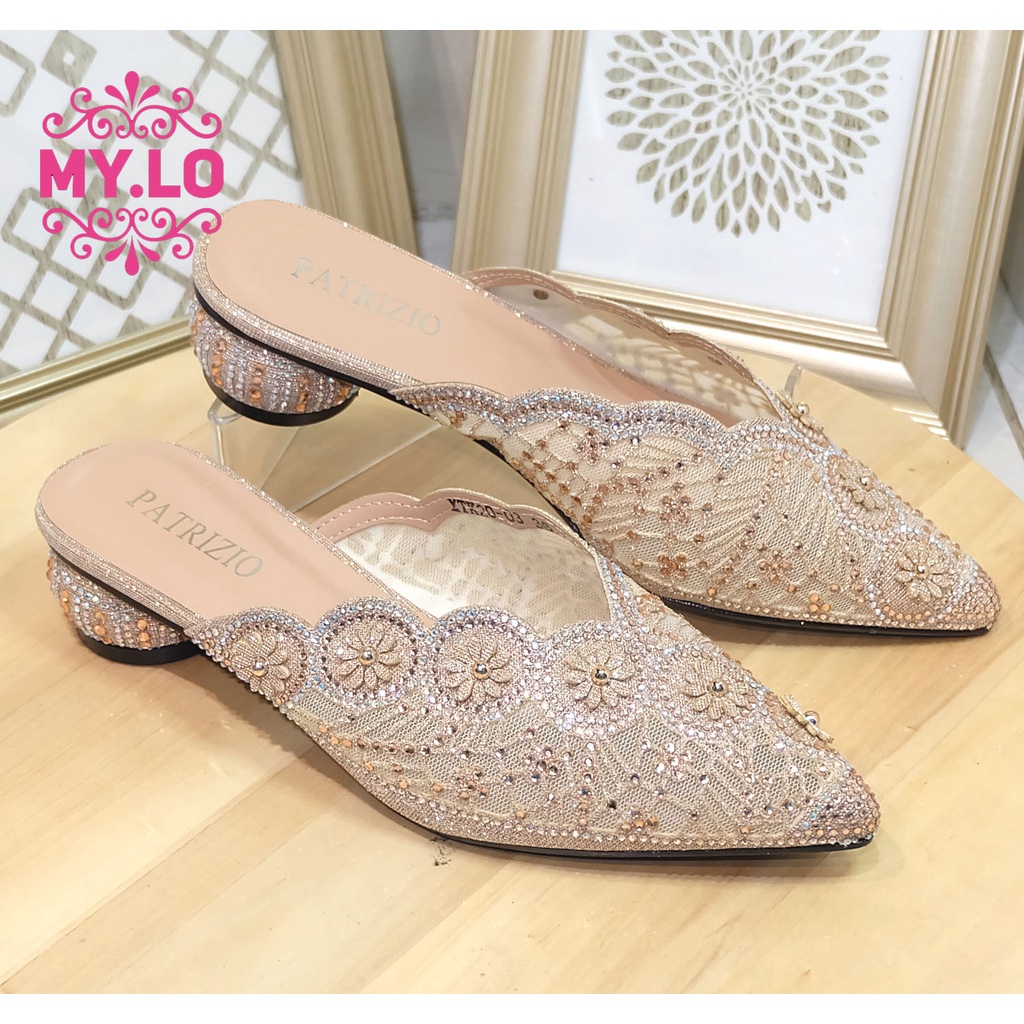 SANDAL PESTA WANITA WEDDING SELOP KEBAYA