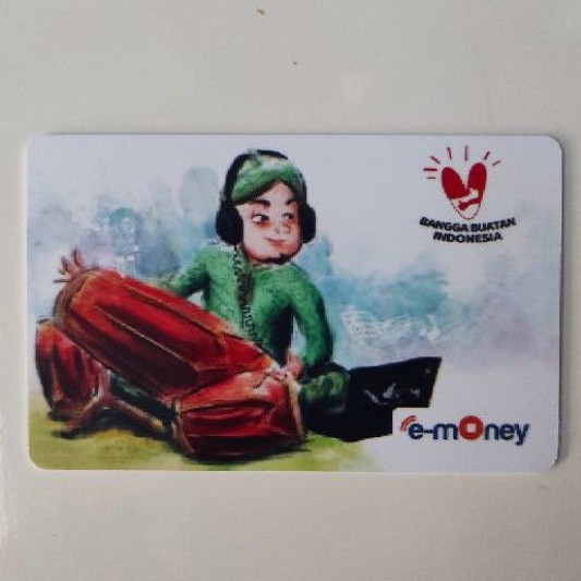 Mandiri eMoney Card Kesenian Tradisional Gendang ORI /Like eTOLL Tapcash Flazz or Brizzi