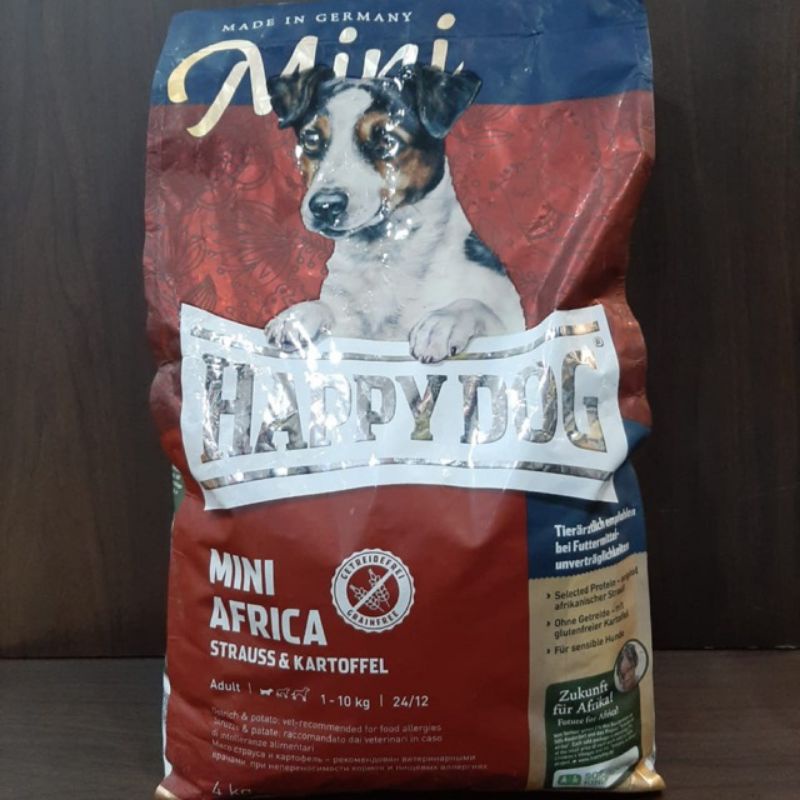 Happy Dog Mini Africa 4kg / Dogfood - makanan anjing alergi