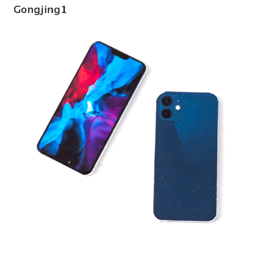 Gongjing1 Mainan Miniatur Handphone Skala 1: 12 Untuk Dekorasi Rumah Boneka