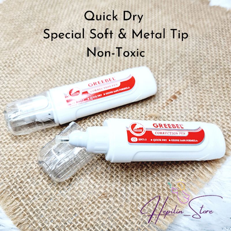 

GREEBEL Correction Pen ( 1 PC ) / Tip Ex Greebel / Tipe X Greebel ORIGINAL 100%
