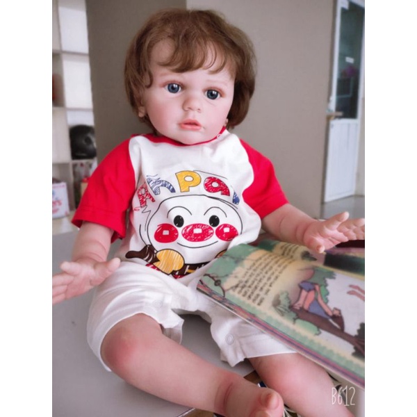 Boneka Reborn Cewek Wajah Jerman  60 cm Premium Mirip Manusia Keren