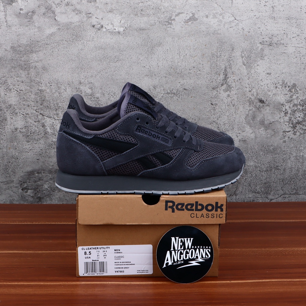 reebok leather grey