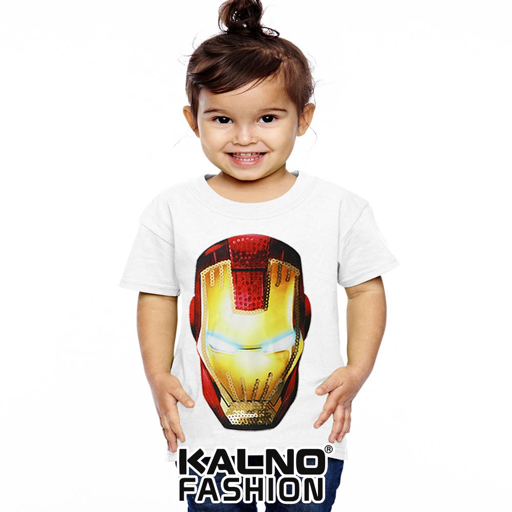 kaos baju anak IRNMAN MUKA umur 1 - 7 tahun baju anak karakter super hero