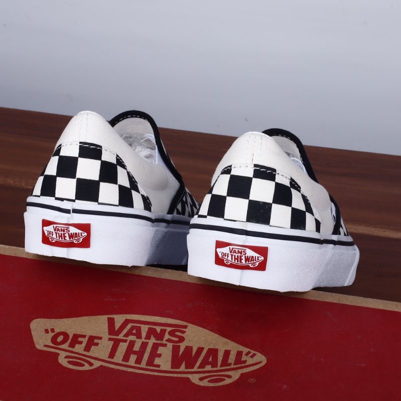 Sepatu Vans Slip On CheckerBoard Classic / Sepatu Vans Catur Klasik Premium Terlaris