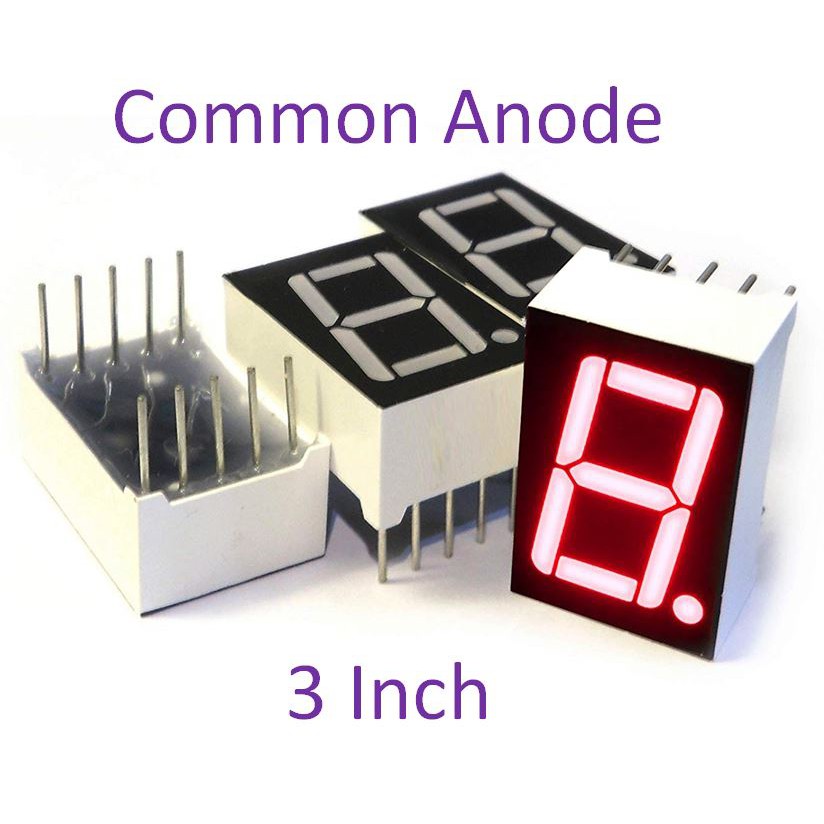 1 DIGIT 7 SEGMENT 3 INCH COMMON ANODE RED 1 BIT SEVEN SEGMENT 3" ANODA