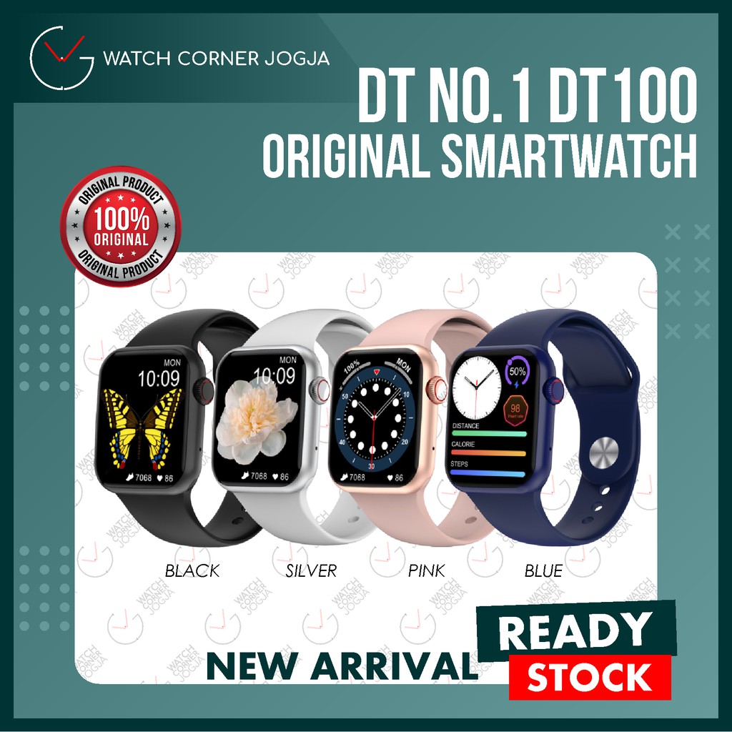 DT No. 1 DT100 Series 6 ORIGINAL Smartwatch 1.75 Inch Screen Bluetooth Call Custom Watch Face IP68