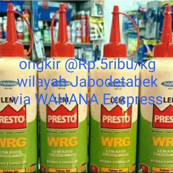 

Unik Lem PRESTO WRG Crosslink XPVAc 600gr Berkualitas