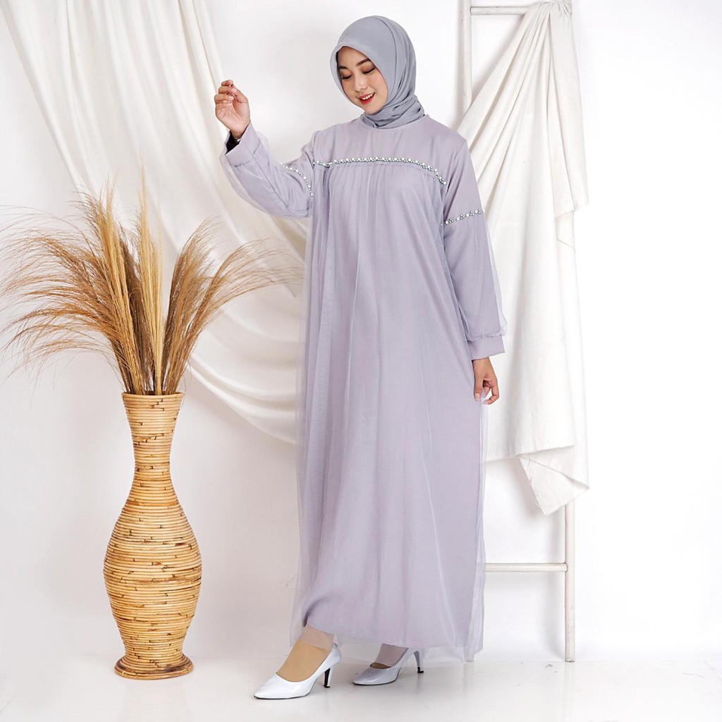 ZOYA MAXY 7 WARNA GAMIS TILE BISA JUMBO BIGSIZE MOSCREPE PAYET MUTIARA MEWAH MAXI DRESS