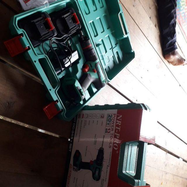 Dc343 Mesin Bor Beton 13mm Lithium Baterai Cordless 20v Dc-343 Nrt Pro