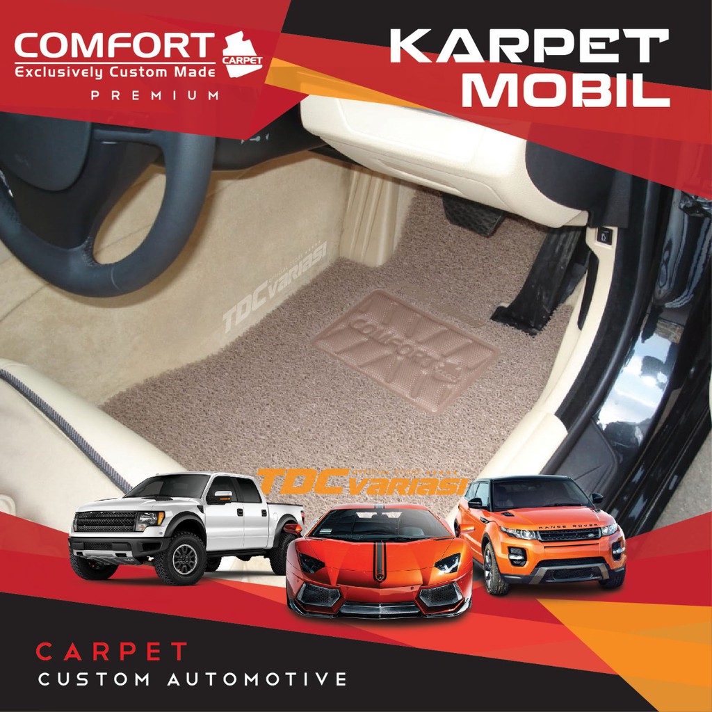 Nissan Almera 2017 Karpet Mobil Coil PVC Comfort Premium 12" Custom