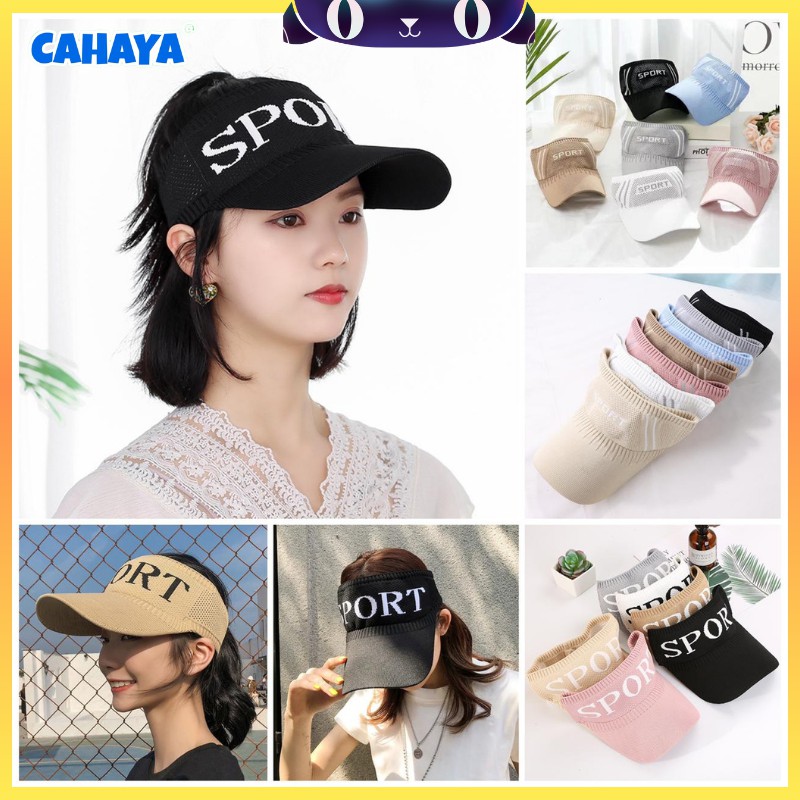 Topi Golf Senam Pantai Import Korea Rajut Karet olahraga Sport