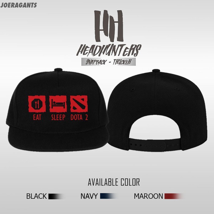 TOPI SNAPBACK EAT SLEEP DOTA joeragants