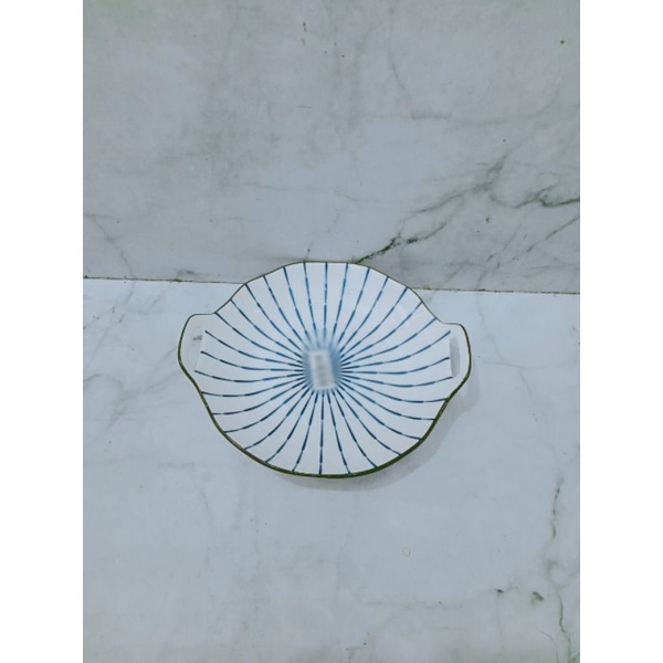 Piring Salur Biru bulat HDL 8-8900