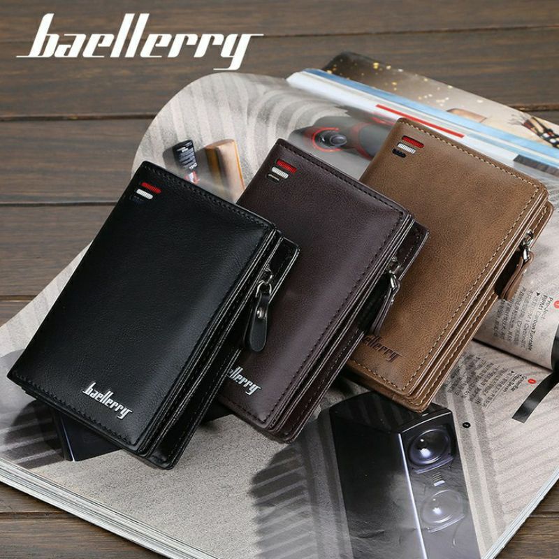 Dompet Lipat Import Pria Wanita Baellerry 7 Slot Kartu Extra Resleting Koin 100% Original (COD)