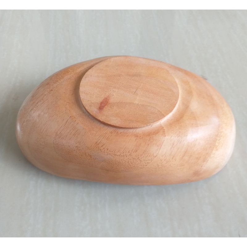 magkok oval/mangkok bulan sabit 18cm.mahoni