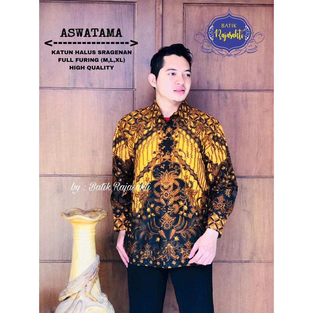 ASWATAMA RAJASAKTI KEMEJA BATIK SOLO PRIA LENGAN PANJANG LAPIS FURING ATASAN BATIK PREMIUM MODERN KATUN HALUS BAHUWIRYA  BANAMITRA BANAMITRA PUTIH BANGSAWAN BAYU PUTRA BERLIAN BIRU BHARATAYUDA BIMASENA BIRENDRA BIRU INDAH BRAHMAKERTA BRAHMAKERTA MERAH