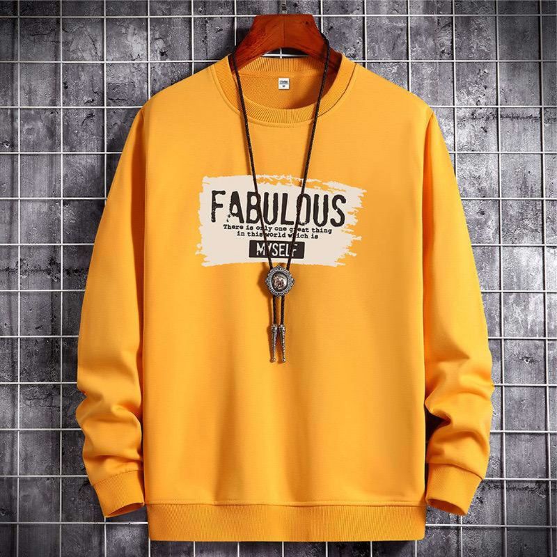 Sweater crewneck pria wanita terbaru FABULOUS kekinian bahan fleece tebal