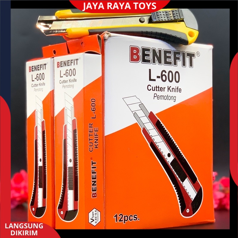 Pisau cutter besar BENEFIT L-600 Anti Karat Bisa Cod