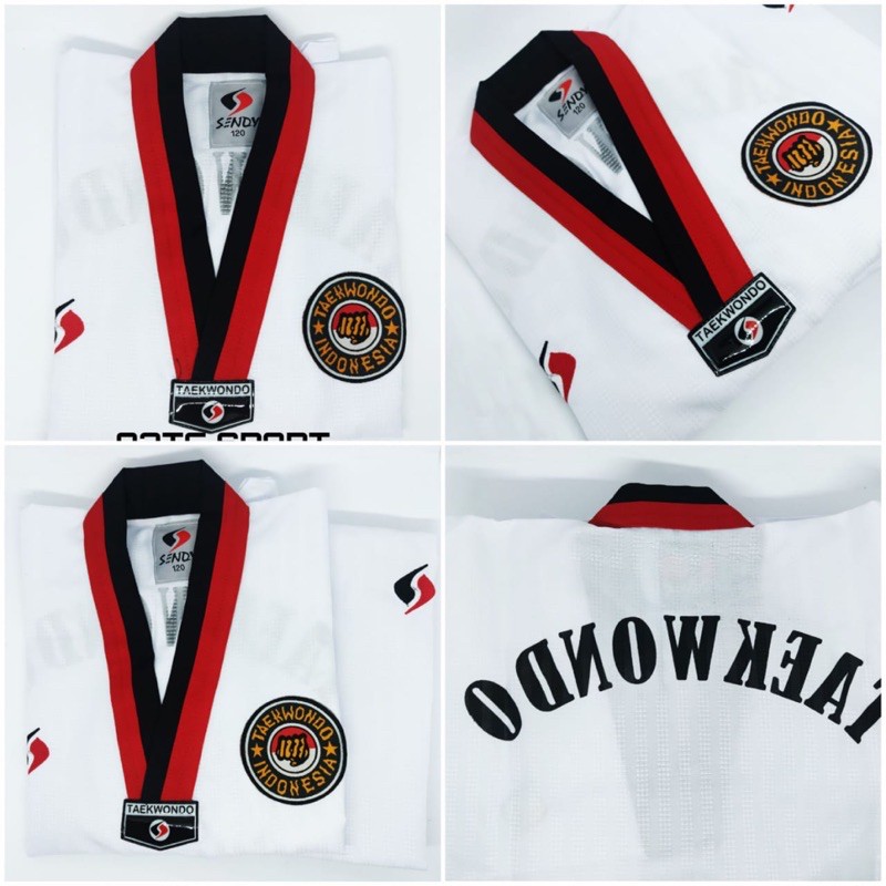 DOBOK SERAGAM TAEKWONDO SENDY CHAMPION KERAH POOM