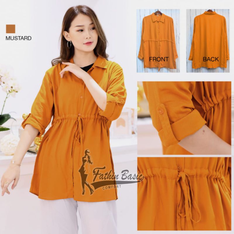 Kemeja Fathin  - Atasan Wanita - Atasan Rayon - Katun Rayon - Tanahabang Collection