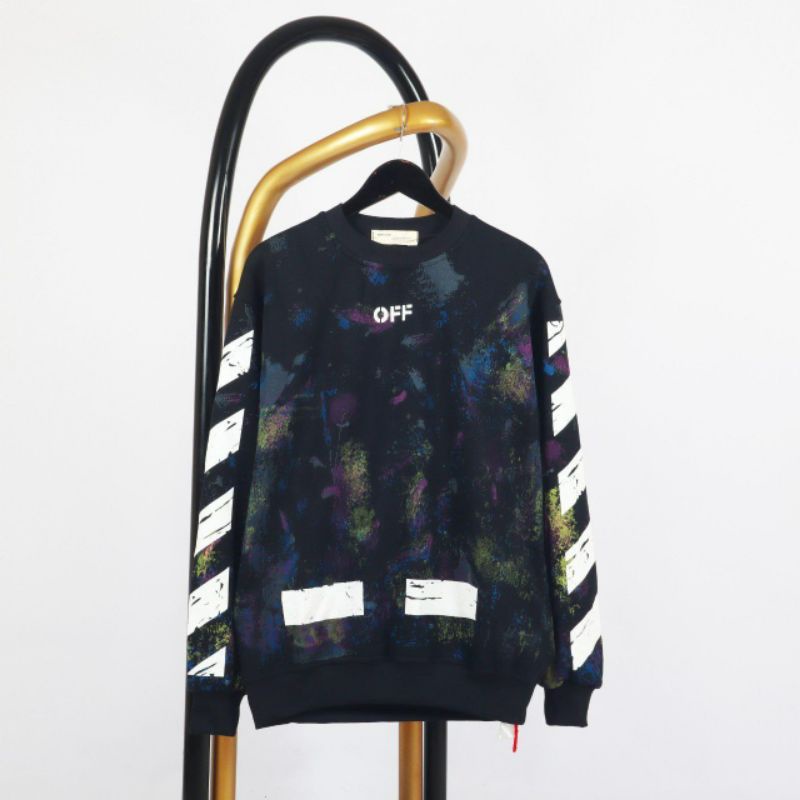 CREWNECK OFF WHITE GALAXY ORIGINAL/SWEATHER PENGHANGAT TUBUH/JAKET MUSIM HUJAN/DINGIN
