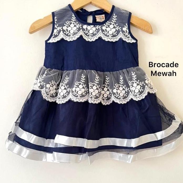 Dress Pesta Kondangan Ulang Tahun Mewah Lucu Bayi Anak Perempuan Cewek Terlaris Kode 5 Babeebabyshop