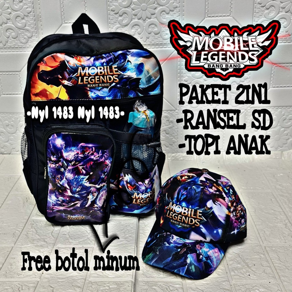 KSO_BAG - Tas Ransel Anak LakiLaki  2IN1 Terbaru 2021 Kekinian Backpack Carakter SUPER HERO Termurah